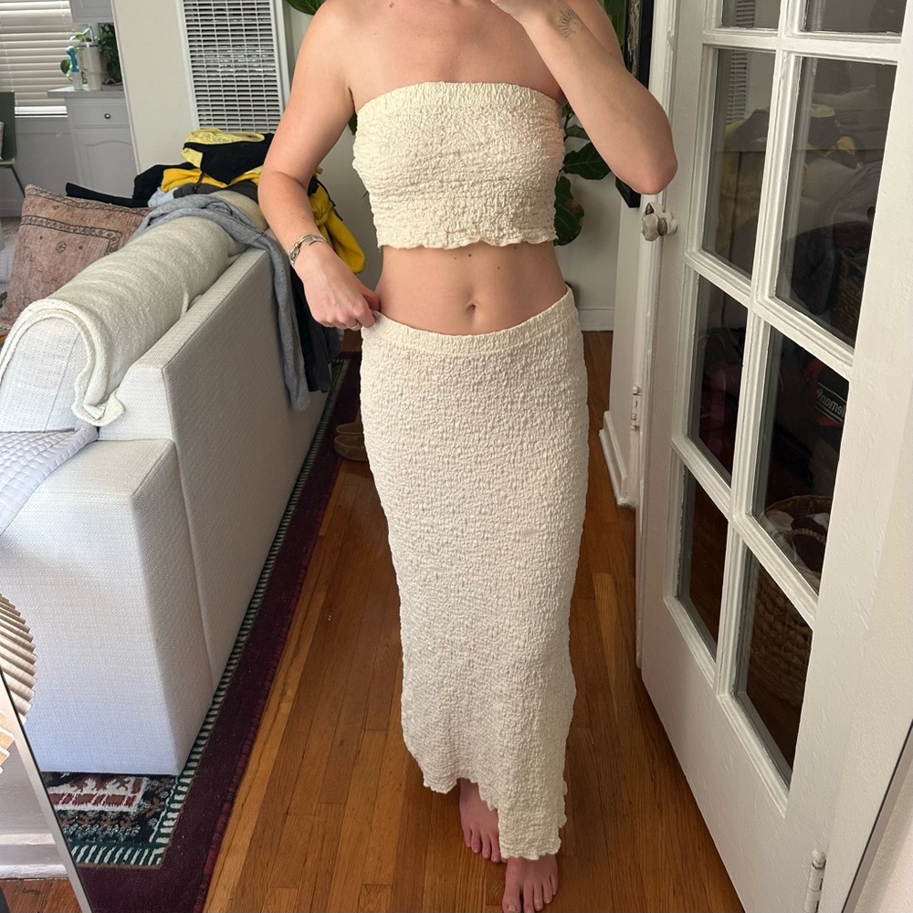 Elegant Cream Skirt
